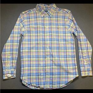 Polo by Ralph Lauren Long Sleeve Causal Button Down: Plaid, Size 16 Medium (M)